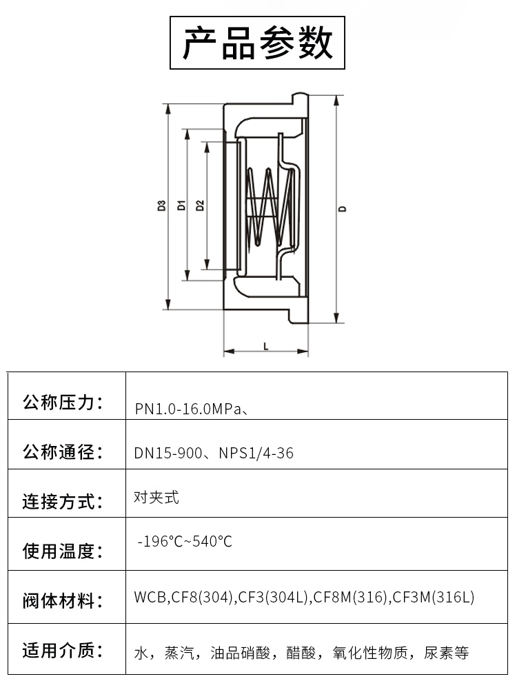 對夾式止回閥結(jié)構(gòu)